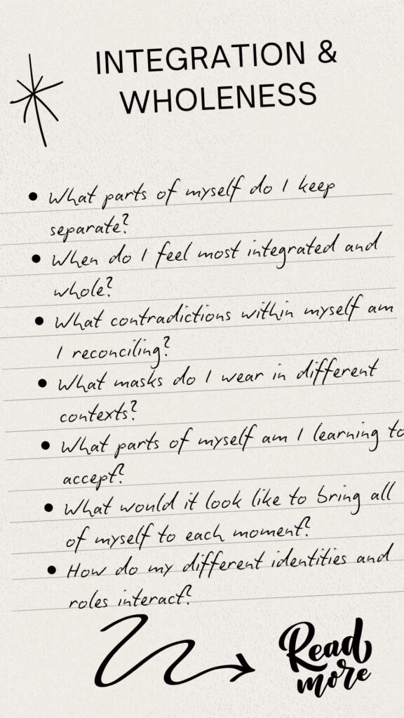 Integration & Wholeness