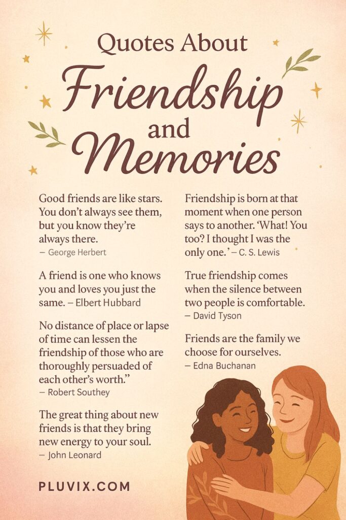 Quotes About Friendship and Memories