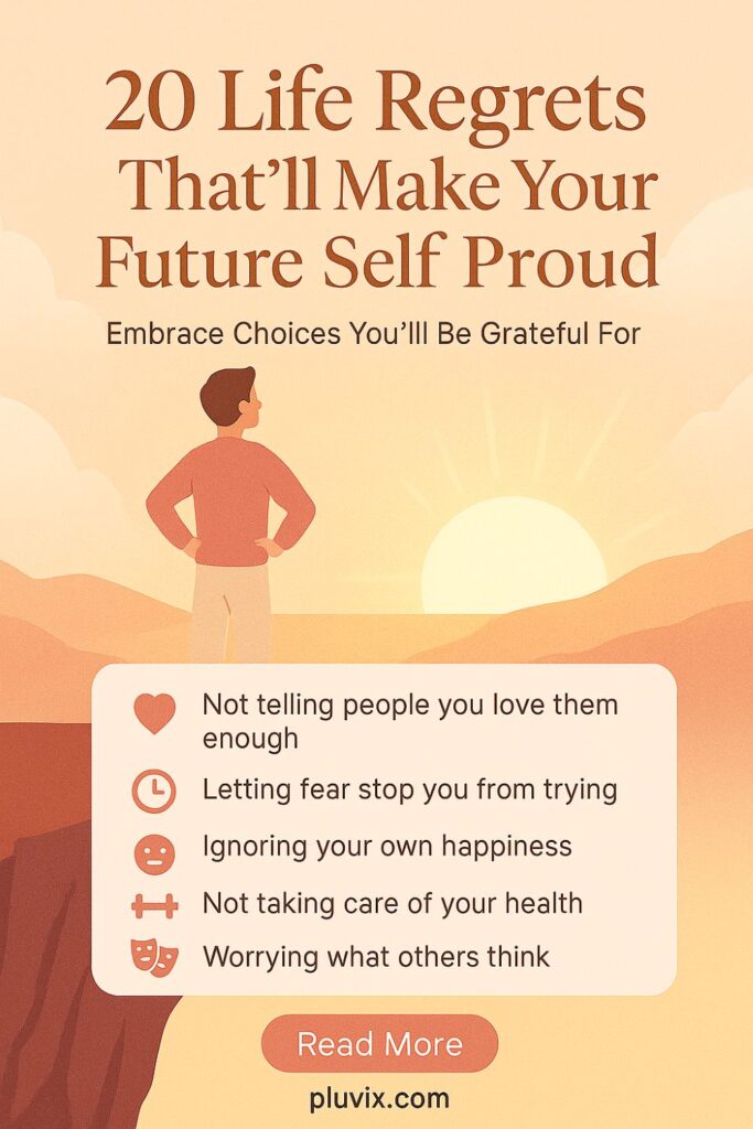 20 Life Regrets That'll Make Your Future Self Proud